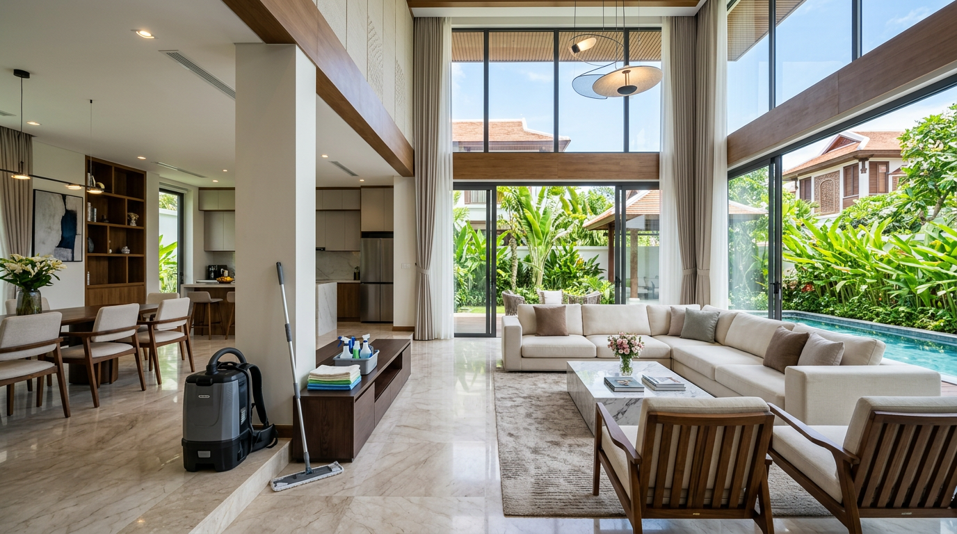 Dịch vụ vệ sinh nhà cửa Biên Hòa chuyên nghiệp HOMAN HOME