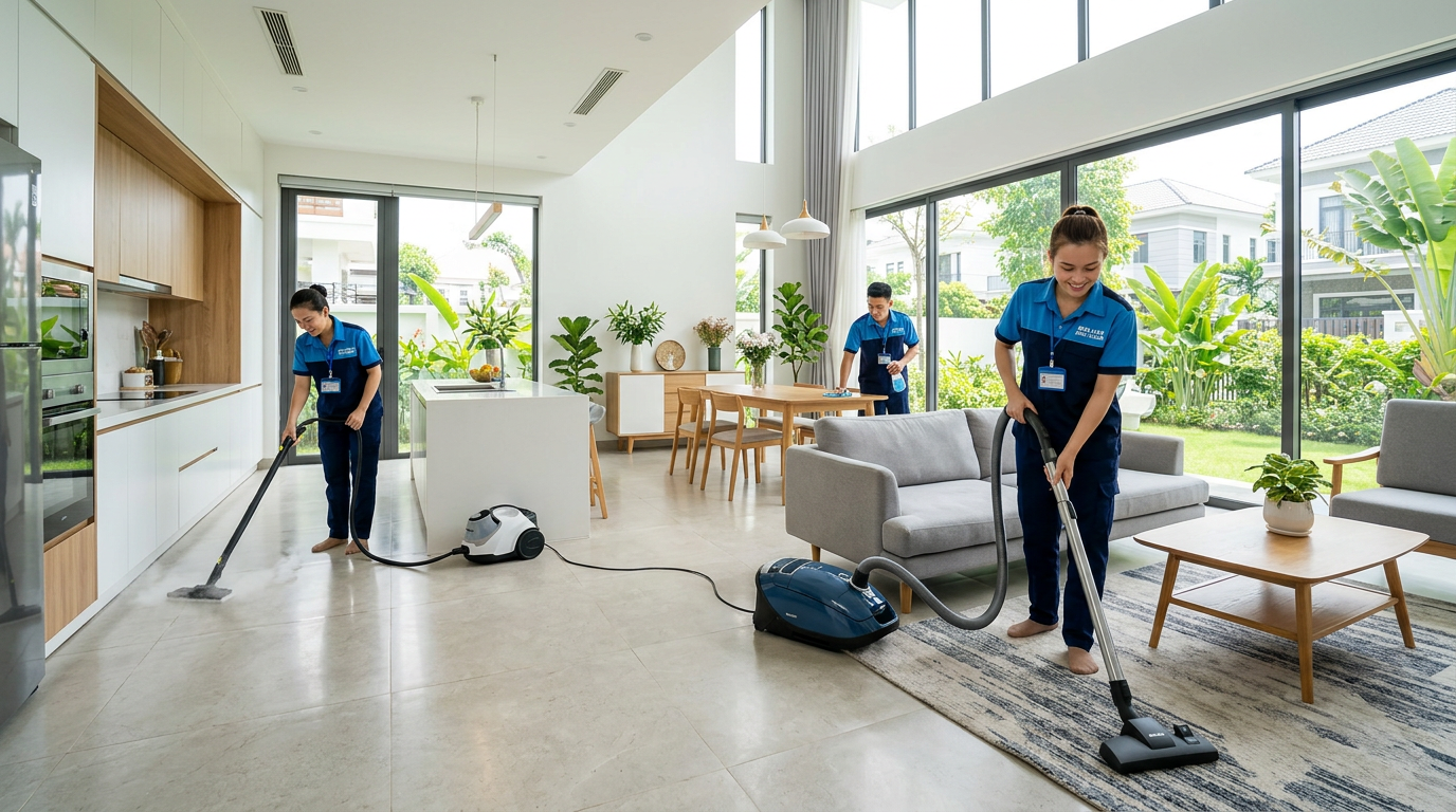 Dịch vụ vệ sinh công nghiệp chuyên nghiệp tại Biên Hòa Đồng Nai của HOMAN HOME