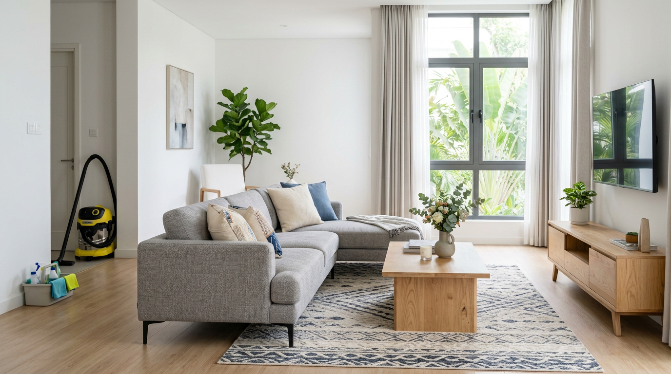 Dịch vụ giặt thảm và ghế sofa chuyên nghiệp của HOMAN HOME tại Biên Hòa