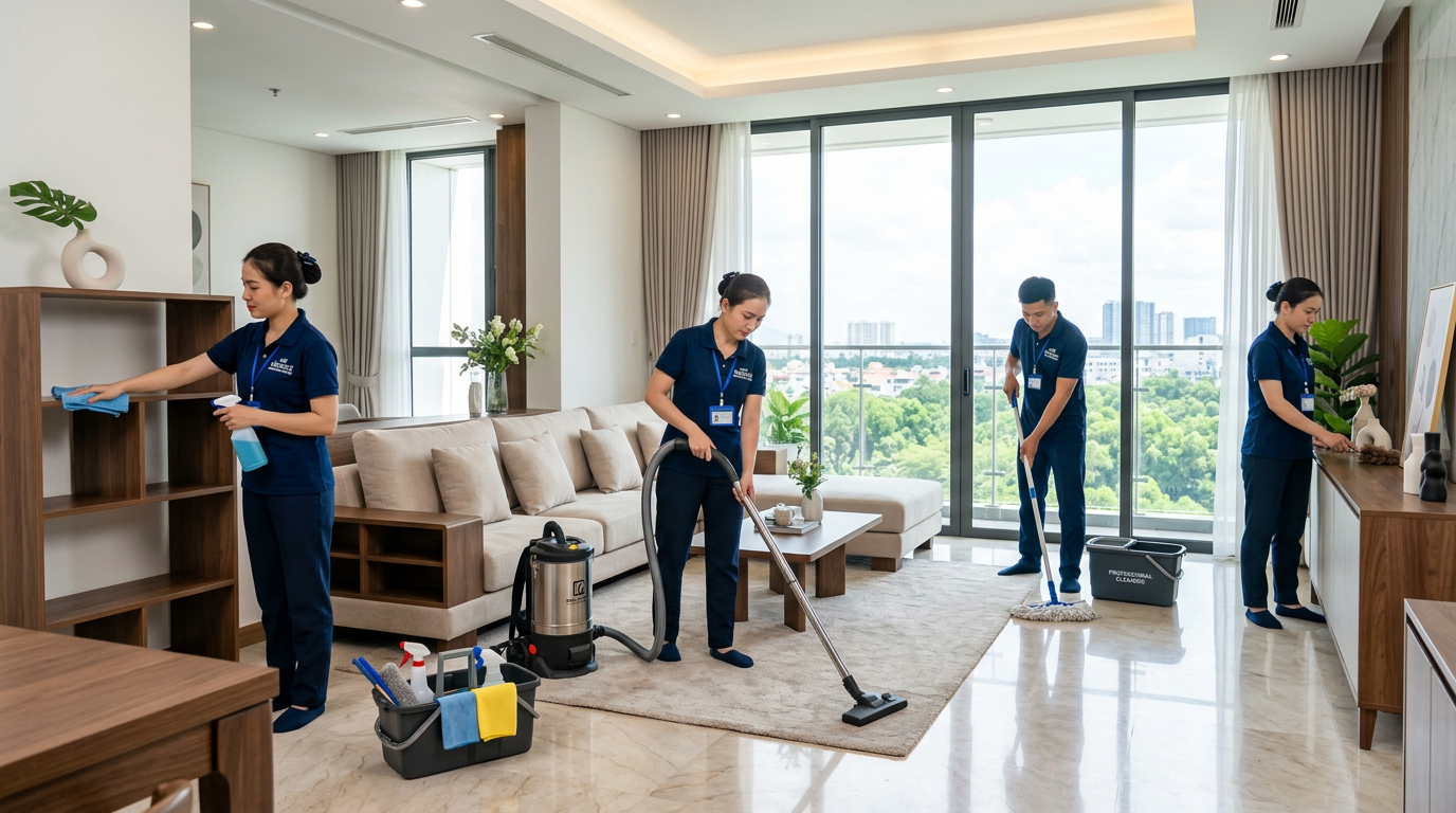 Dịch vụ tổng vệ sinh căn hộ chung cư chuyên nghiệp tại Biên Hòa Đồng Nai