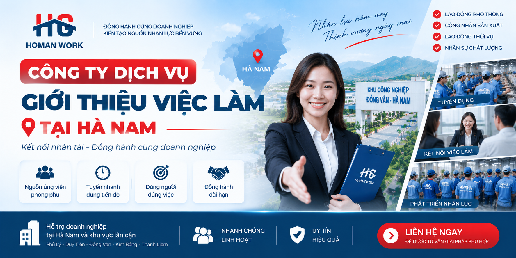 Công Ty Dịch Vụ Giới Thiệu Việc Làm Tại Hà Nam – Giải Pháp Tuyển Dụng Cho Doanh Nghiệp