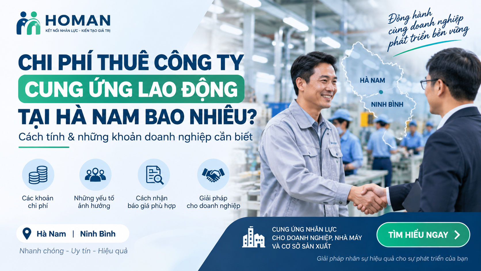 Chi Phí Cung Ứng Lao Động Tại Hà Nam Bao Nhiêu? | Homan Work