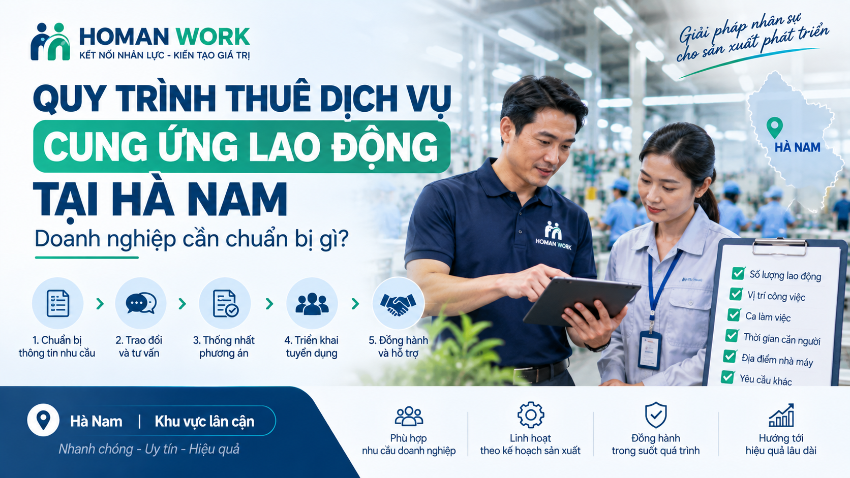 Quy Trình Thuê Dịch Vụ Cung Ứng Lao Động Tại Hà Nam
