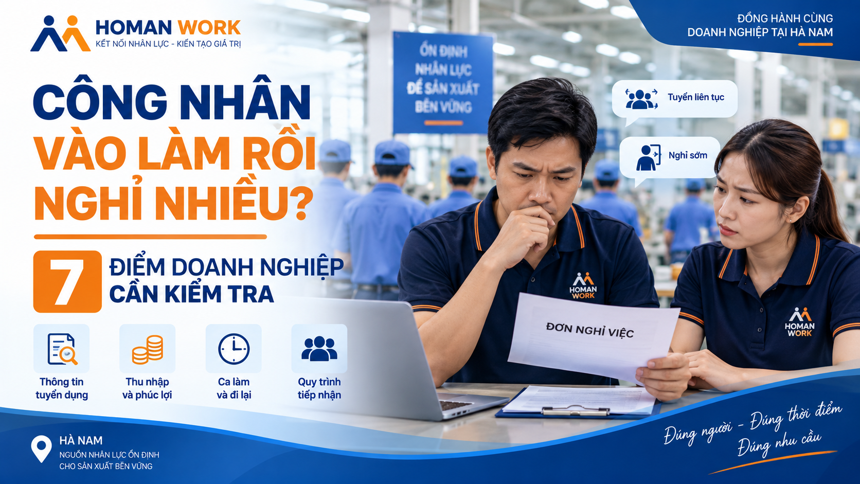 Công Nhân Vào Làm Rồi Nghỉ Nhiều? 7 Điểm Doanh Nghiệp Cần Kiểm Tra
